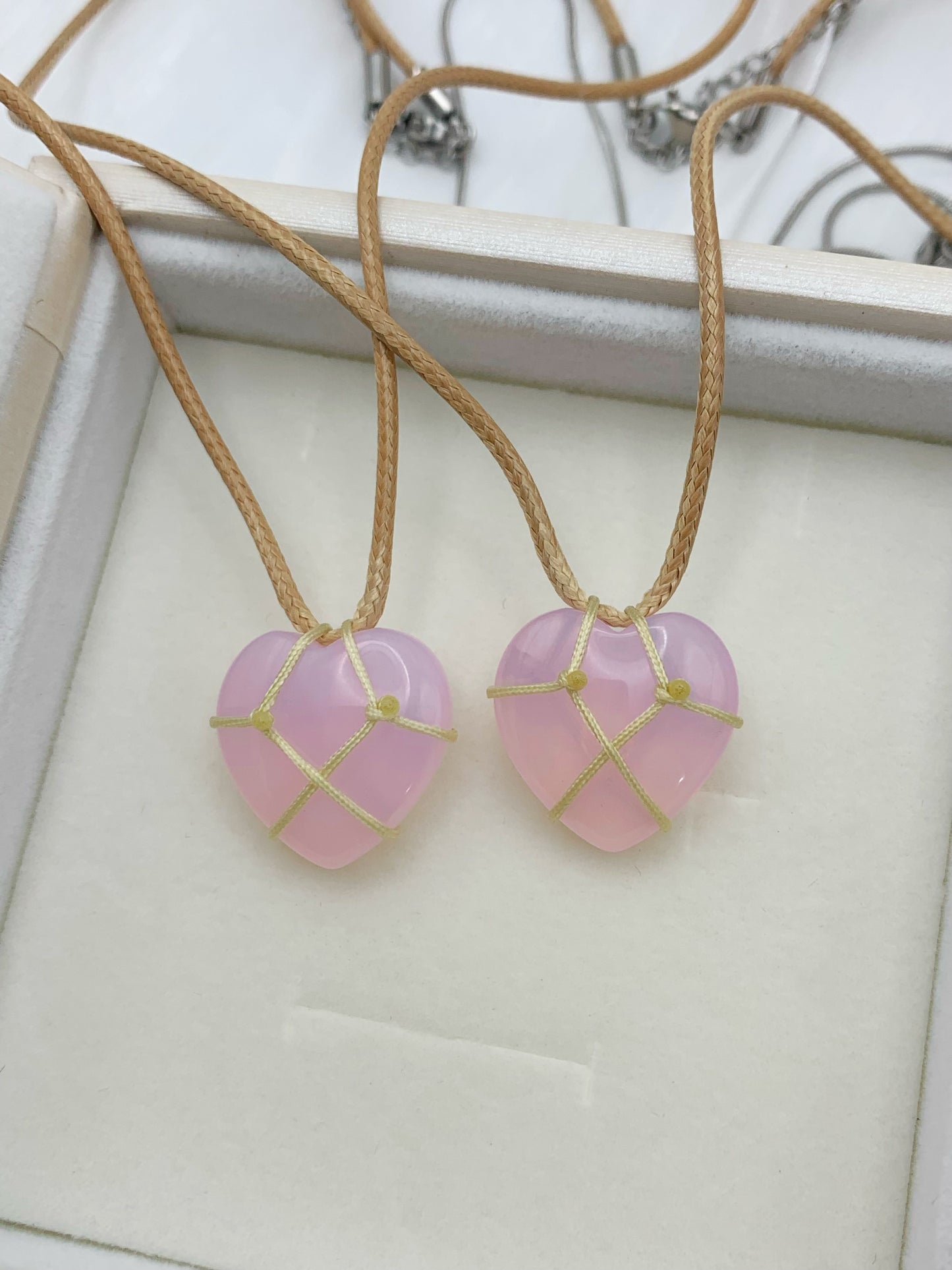 Diamond Castle rope heart necklace