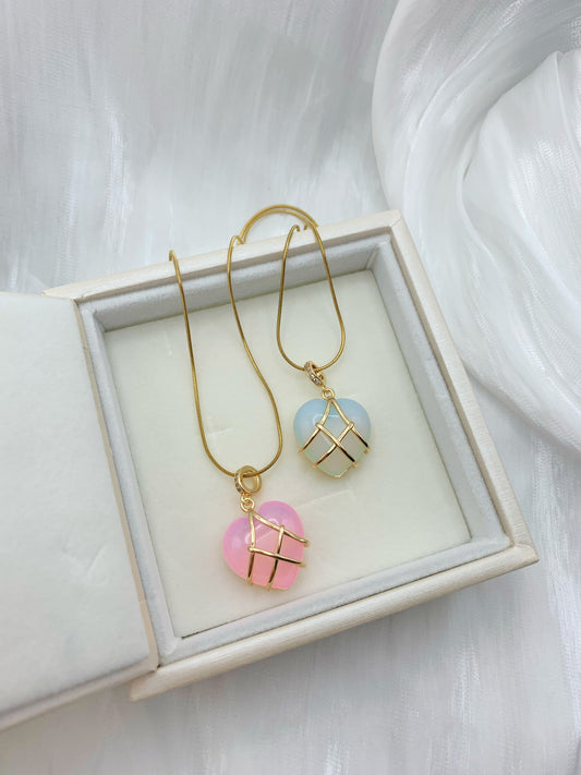 Diamond Castle heart necklace