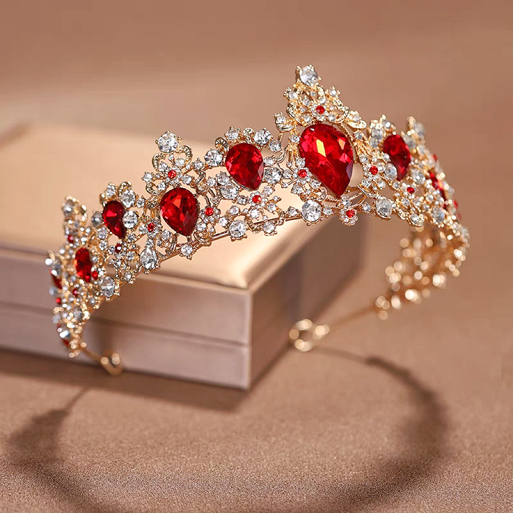 Wine red vintage crown