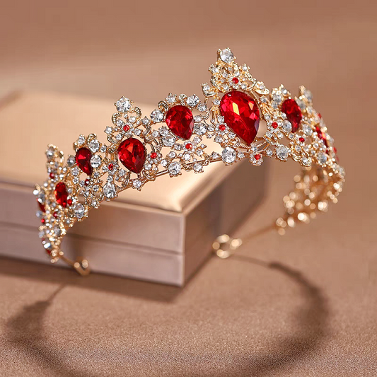 Wine red vintage crown