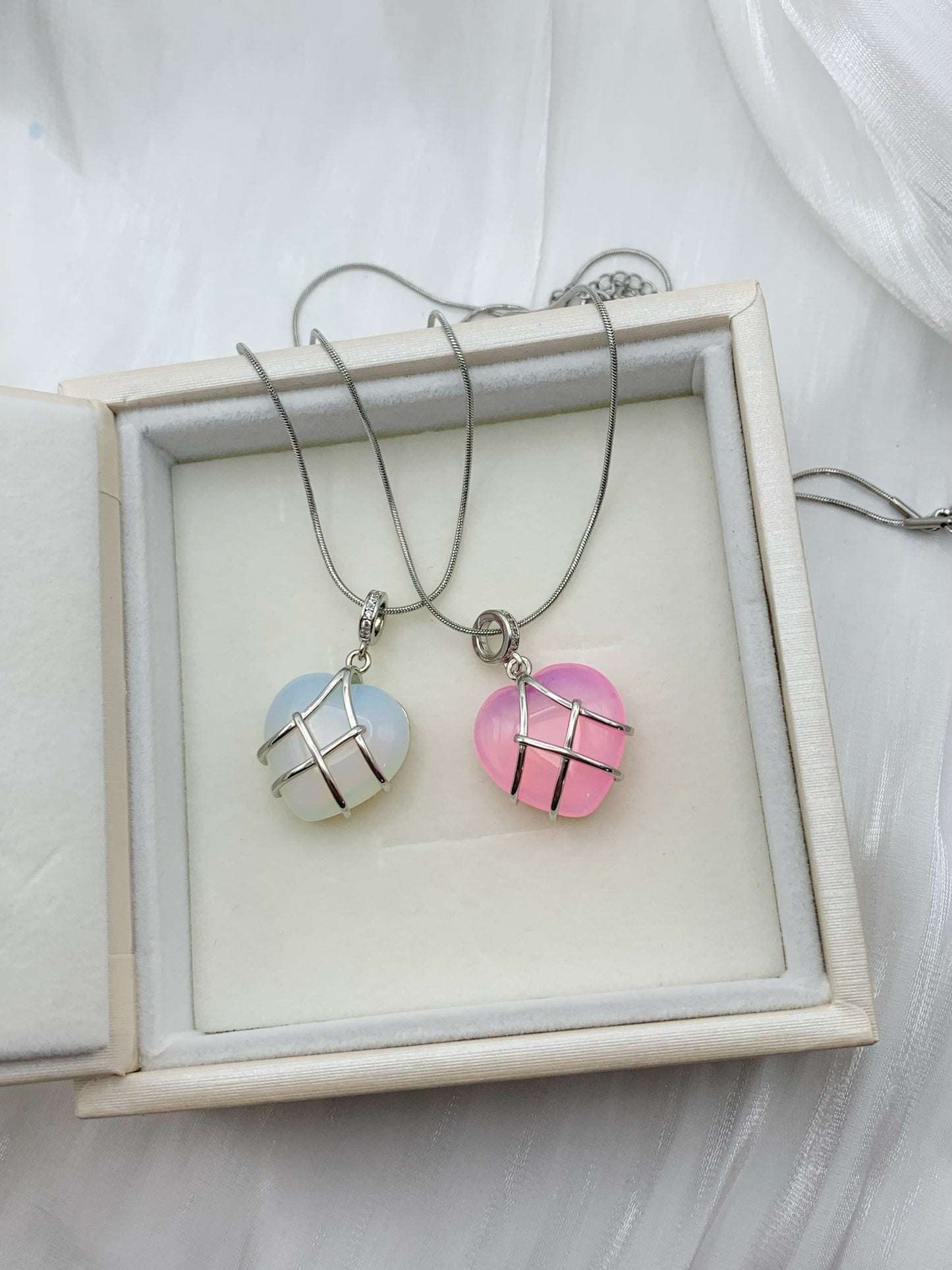 Diamond Castle heart necklace
