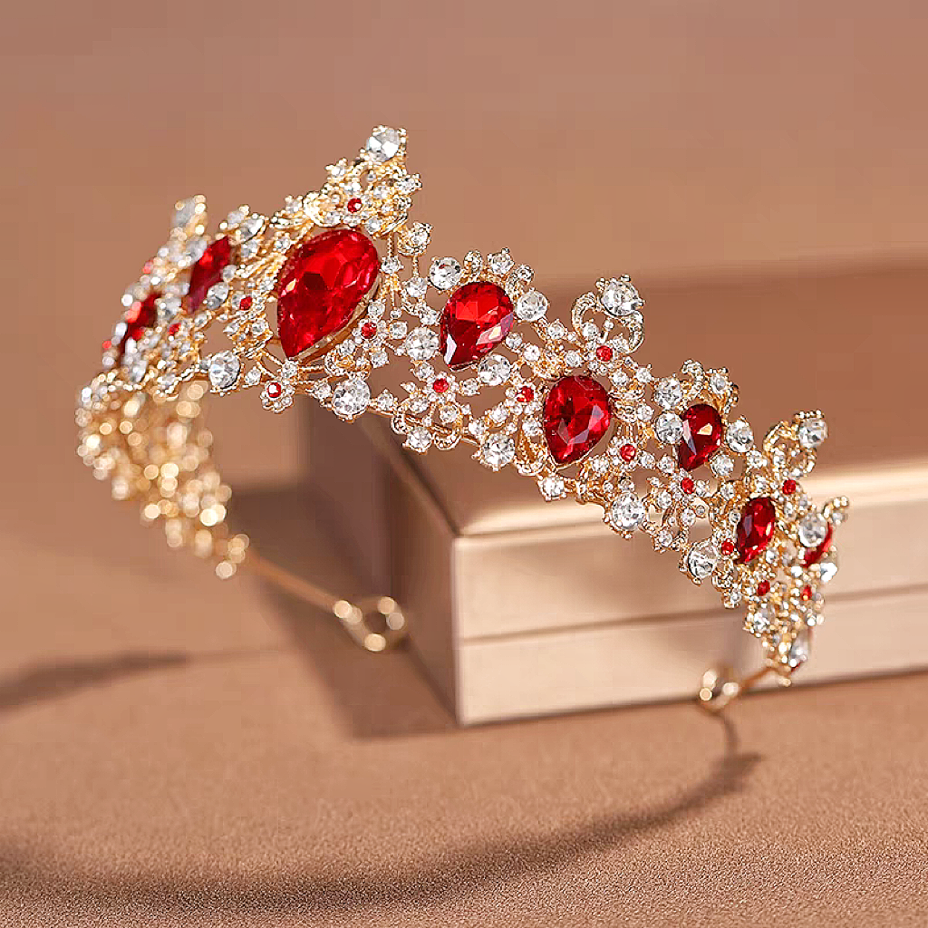 Wine red vintage crown