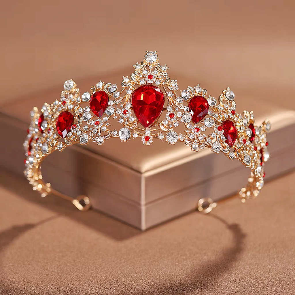 Wine red vintage crown