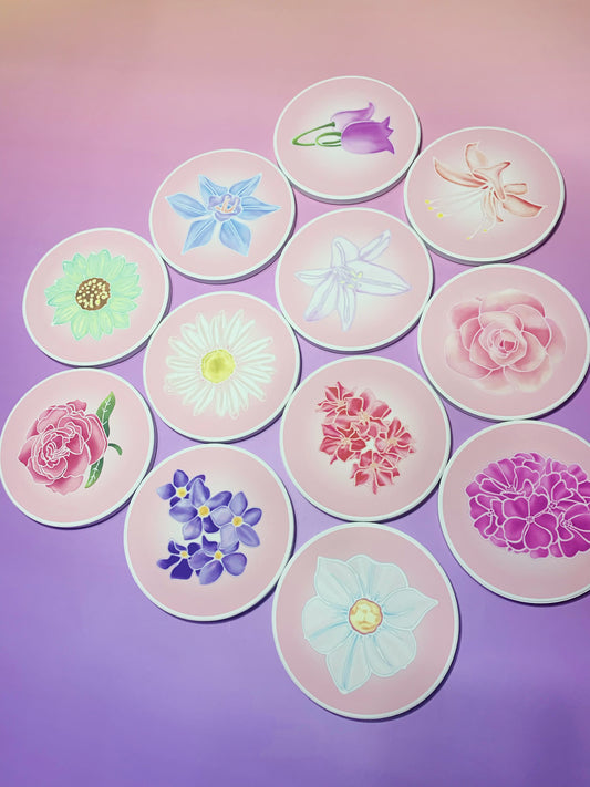 12 Dancing Princesses ceramic coasters