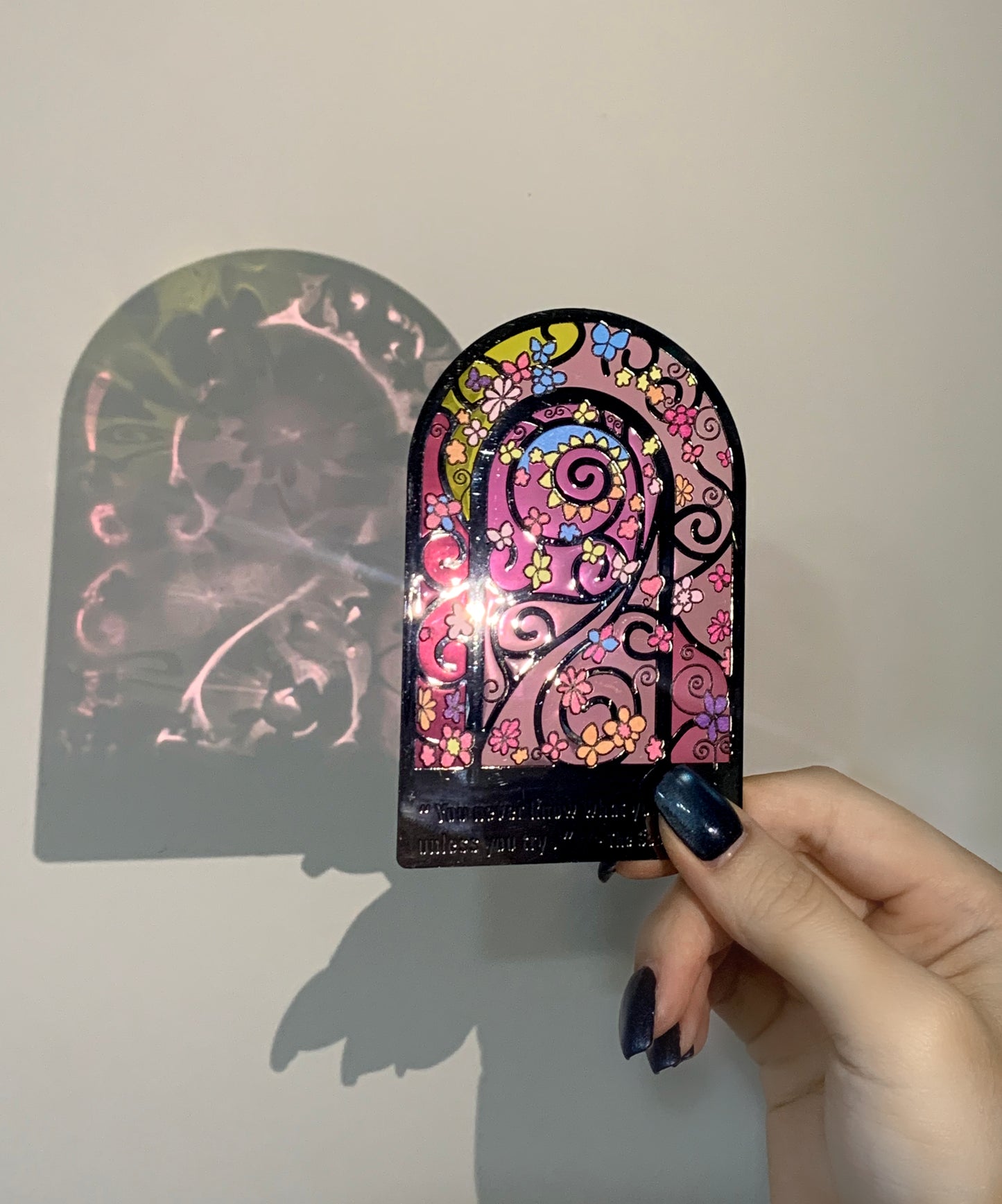 The secret door metal bookmark