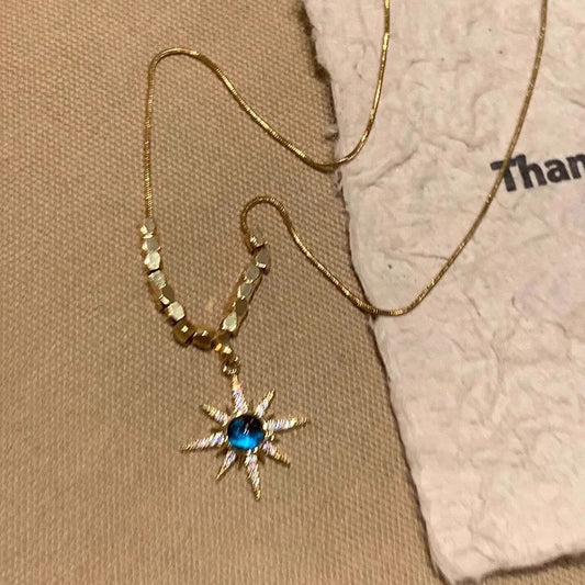 Blue Sun Necklace