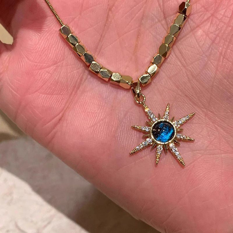 Blue Sun Necklace