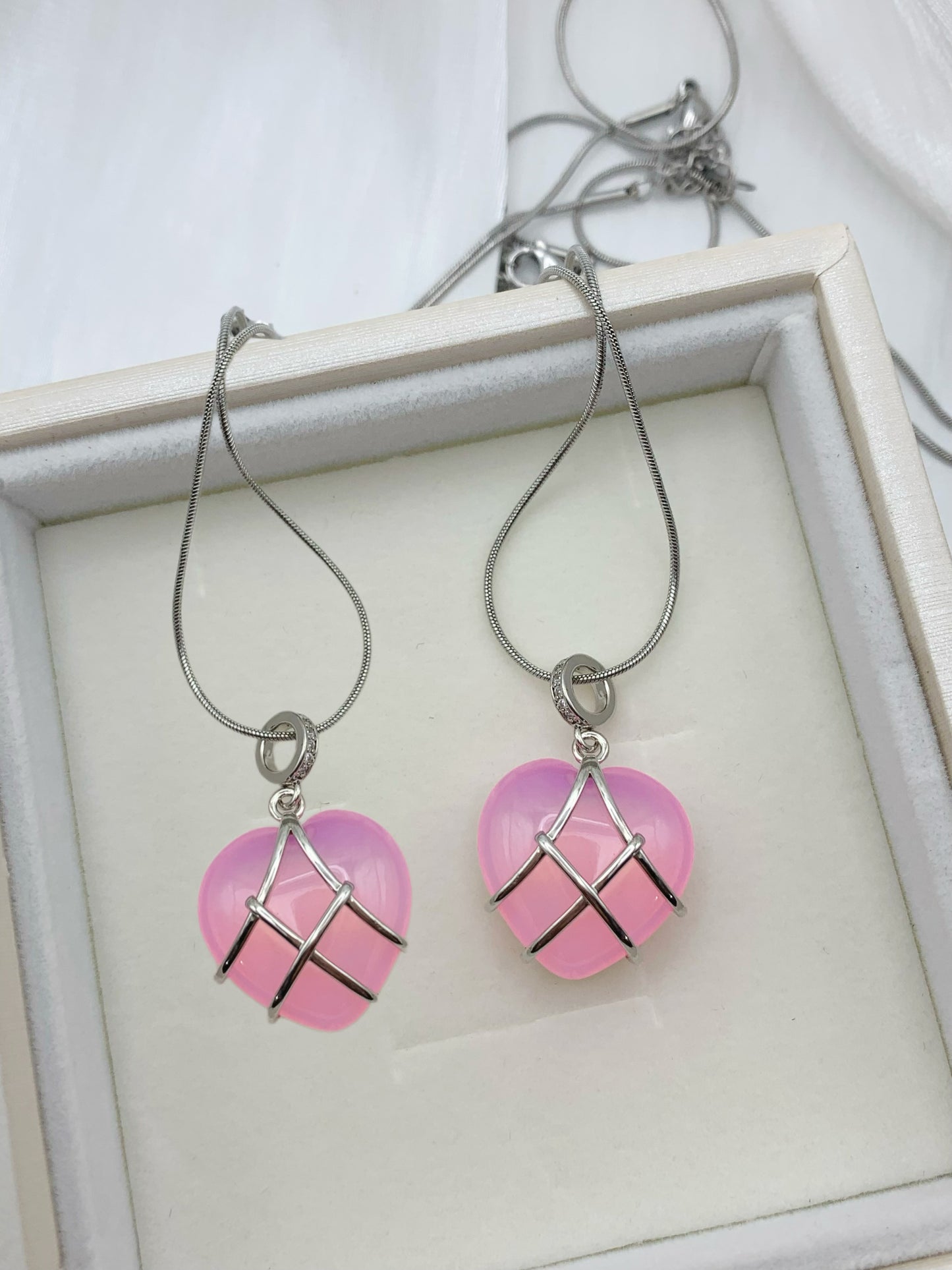 Diamond Castle heart necklace