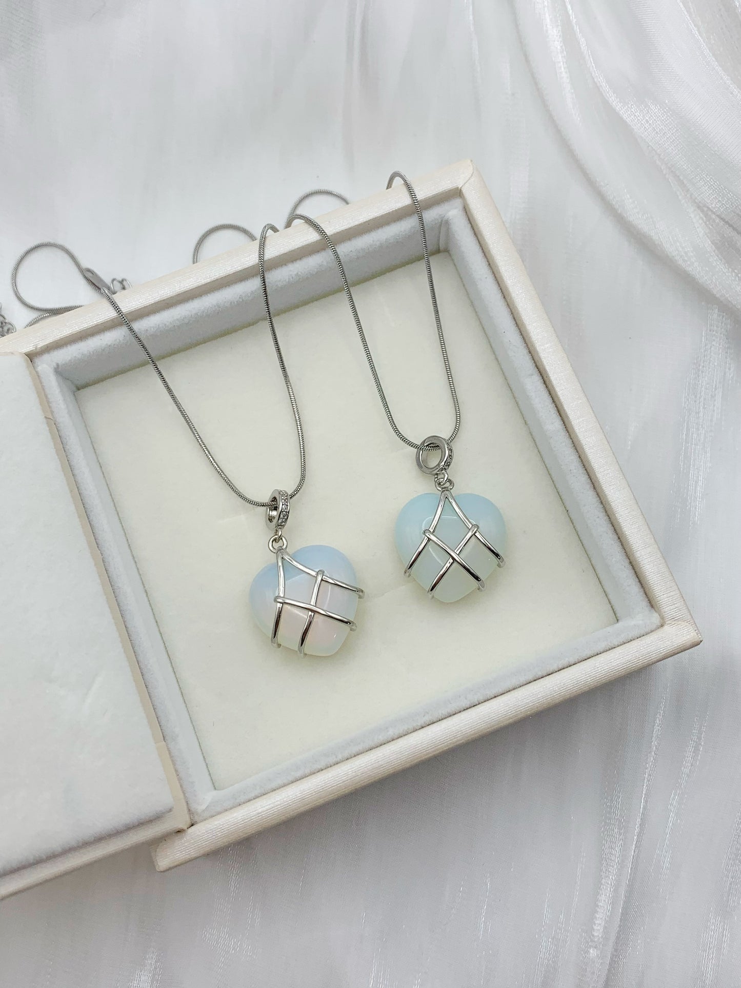 Diamond Castle heart necklace
