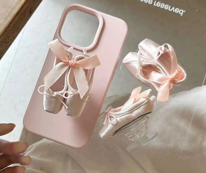 Ballet shoes cell phone holder