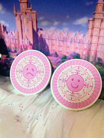 Princess Charm School floor cake ceramic coasters